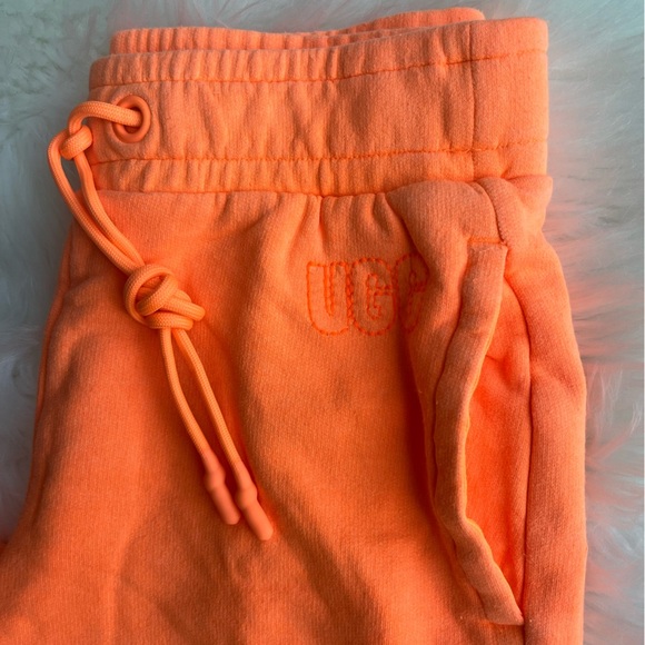 NWOT Ugg Women's Jogger Sweatpants XS Washed Orange Casual Fleece Pants - Picture 2 of 7